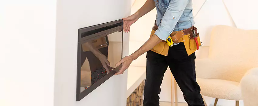Metal Fireplace Installation in Leawood, Kansas