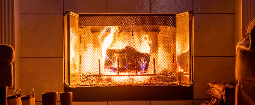 Mendota Hearth Landscape Fireplace Installation in Leawood, Kansas