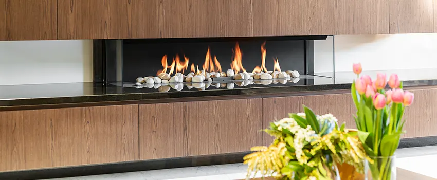 Double-height Fireplace Design Refurbishment in Leawood, Kansas