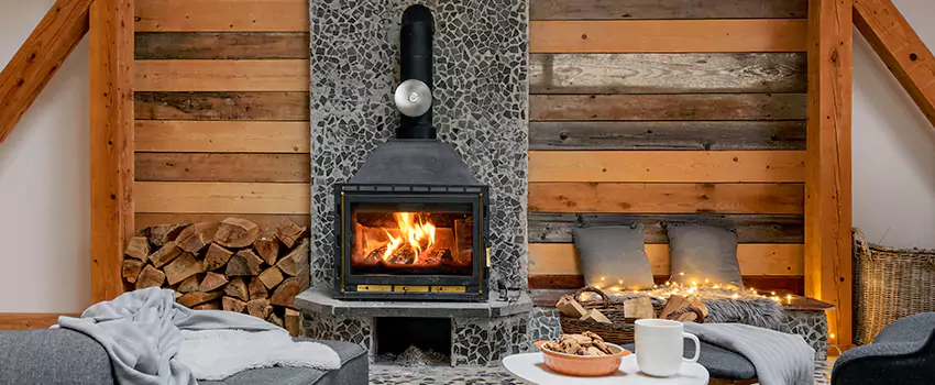 Thelin Hearth Products Direct Vent Gas Stove Fireplace Inspection in Leawood, Kansas